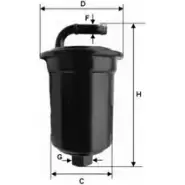 Топливный фильтр UNIFLUX FILTERS F 19XE 1227178525 8QX1GJ XB208