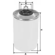 Топливный фильтр UNIFLUX FILTERS 9B 1QAD 1227194697 YQARFA XN294