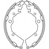 Тормозные колодки, комплект OPEN PARTS O3V QHHY X9BR3R BSA2251.00 1227576179