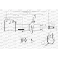 Амортизатор OPEN PARTS SAB8213.31 T9R DENV 1227646139 1HYFFV