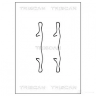 Ремкомплект колодок TRISCAN Ford Focus 3 (CB8) Седан 1.5 TDCi 95 л.с. 2014 – наст. время 8105101654 5710476063885 MGG 3CW