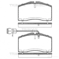 Тормозные колодки, комплект TRISCAN 5709147852644 1116949 2X 2RH 811029047