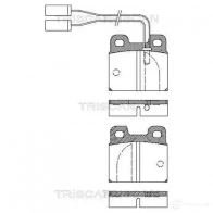 Тормозные колодки, комплект TRISCAN 7WK HG 5709147281208 811012008 1116156