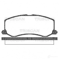Тормозные колодки, комплект TRISCAN 811069005 Q9P5 U 5709147321560 1117328