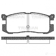 Тормозные колодки, комплект TRISCAN 2G DO4B 5709147284216 811050926 1117283