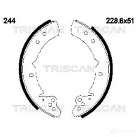 Барабанные тормозные колодки, комплект TRISCAN FZQ1 E7 5709147014639 1114718 810013525