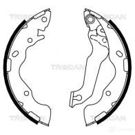 Барабанные тормозные колодки, комплект TRISCAN CW 0HIB 810018009 1114841 5710476032294