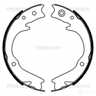 Тормозные колодки ручника, комплект TRISCAN 1115059 810068003 N ITI3 5710476028556