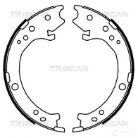 Тормозные колодки ручника, комплект TRISCAN 4FLP H 810040007 5709147683675 1114956