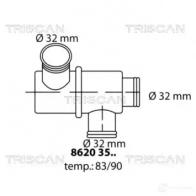 Термостат ож TRISCAN 5709147076323 86203583 1148848 7 1HVTXM