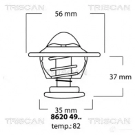 Термостат ож TRISCAN 1148966 86204982 H55T T 5709147076583