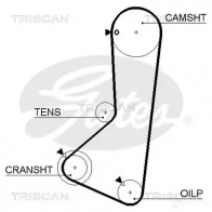 Ремень ГРМ TRISCAN 86455374xs Mitsubishi Delica V6 MIDZR