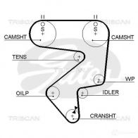 Ремень ГРМ TRISCAN Toyota Carina 9B T5O 86455194xs