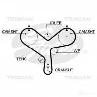 Ремень ГРМ TRISCAN 86455515xs Mitsubishi Galant 8 (EA) 1996 – 2003 WW BFB