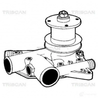 Водяной насос, помпа TRISCAN 5709147072578 860025080 1148167 F 1HOWE - Изображение 2