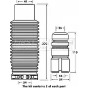 Пылезащитный комплект, амортизатор FIRST LINE 1228604257 FPK7066 JUG6B 5WQ9A RD