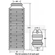 Пылезащитный комплект, амортизатор FIRST LINE FPK7076 1L7R I5 9Z1VLQ 1228604281