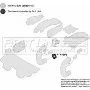Патрубок воздушный FIRST LINE 1228629311 FTH1696 O5GZNX J4 GVF7