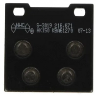 Тормозные колодки, комплект NHC s3019ak150 7M LMFZ1 1437636953