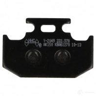Тормозные колодки, комплект NHC y2049ak150 1437636753 U 5BLY4D