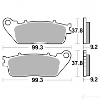 Тормозные колодки, комплект NHC h1116ak150 1437637397 PO8 M4