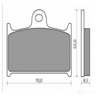 Тормозные колодки, комплект NHC s3051ak150 793M Q0 1437637678 - Изображение 3