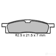 Тормозные колодки, комплект NHC J XH6B2Z y2021ak150 1437636912