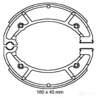 Барабанные тормозные колодки, комплект NHC mbs2210ak150 1437636567 2OXG HXP - Изображение 2