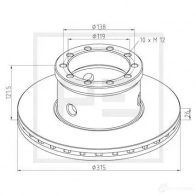 Тормозной диск PETERS ENNEPETAL 81 I8Q 10620100a 1438345133