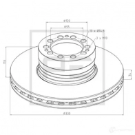 Тормозной диск PETERS ENNEPETAL TQU 9Q 10621000a 1438345162