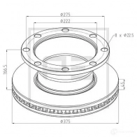 Тормозной диск PETERS ENNEPETAL B62 3ZB 25605200a 1438345215
