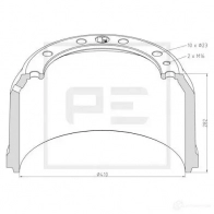 Тормозной барабан PETERS ENNEPETAL 5C MKK 1438362668 05661700a
