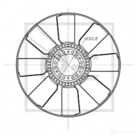Крыльчатка охлаждения двигателя