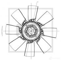 Крыльчатка охлаждения двигателя PETERS ENNEPETAL C 1H2F5D 12055100a 1438758573 - Изображение 2