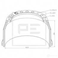 Проставка вала тормозов PETERS ENNEPETAL 03617800a 2 1MEV 1439252950