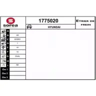 Тормозной суппорт SNRA LU49U59 Hyundai ix55 (EN) 1 Кроссовер 3.0 V6 CRDi 4WD 239 л.с. 2008 – 2011 WY4J4 5K 1775020