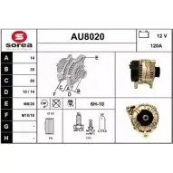 Генератор SNRA AU8 020 AU8020 Audi A6 (C4) 1 Универсал 2.3 133 л.с. 1994 – 1995 36F8U2A