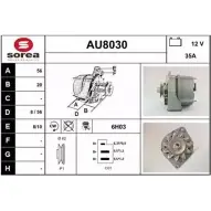 Генератор SNRA AU8030 AU 8030 1228693899 3LXGWKA