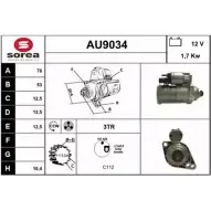 Стартер SNRA H6 O3H AU9034 ENRE70E 1228694417