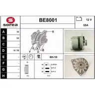 Генератор SNRA BE8001 1228694781 WBWN38I BE 8001
