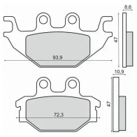 Тормозные колодки, комплект RMS 2821 4L 1437653718 225103070