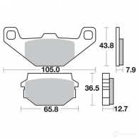 Тормозные колодки, комплект RMS 1437653726 225112050 WK9WS J