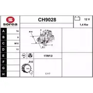 Стартер SNRA 0DJQ Y8 CH9028 KIWEOB2 Chrysler Voyager 3 (GS) 1995 – 2000