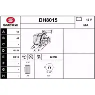 Генератор SNRA F7ZHQV 1228698701 DH8015 DH8 015