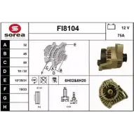 Генератор SNRA FI8104 BF7CW Fiat Strada (178) 1 Пикап 1.2 73 л.с. 1999 – 2006 FI8 104