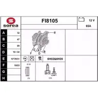 Генератор SNRA 1228700603 FI8105 FI8 105 6KYVHT