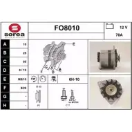 Генератор SNRA FO8010 Ford Orion W3TJ8VE F O8010