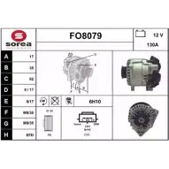 Генератор SNRA P816DU Ford Tourneo Connect 1 (C170) Минивэн FO8079 FO807 9