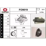 Стартер SNRA 82E2UPQ FO9019 FO 9019 1228703027