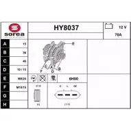 Генератор SNRA CUPFW L L3E8H HY8037 1228705461